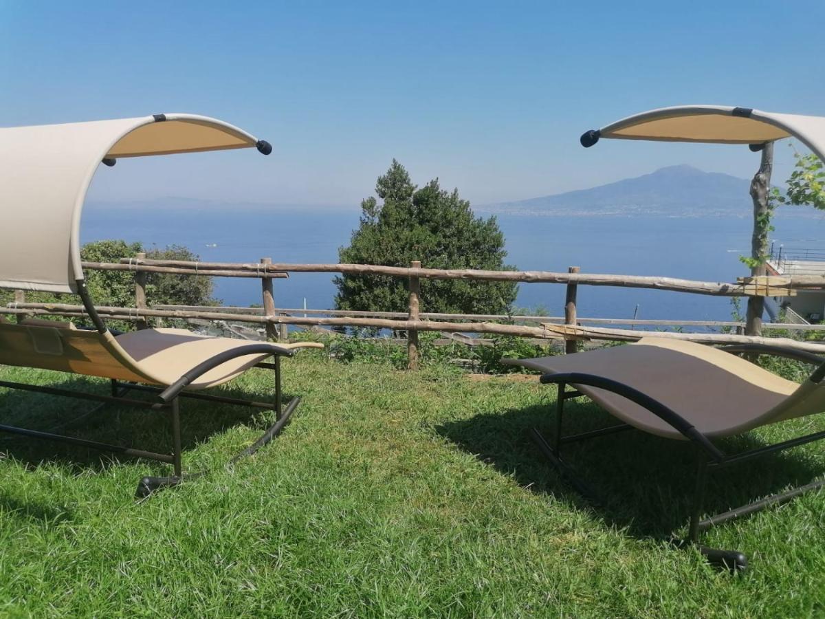 Villa La Badia Montechiaro - Breathtaking View Of Sorrento Coast Vico Equense Exterior foto