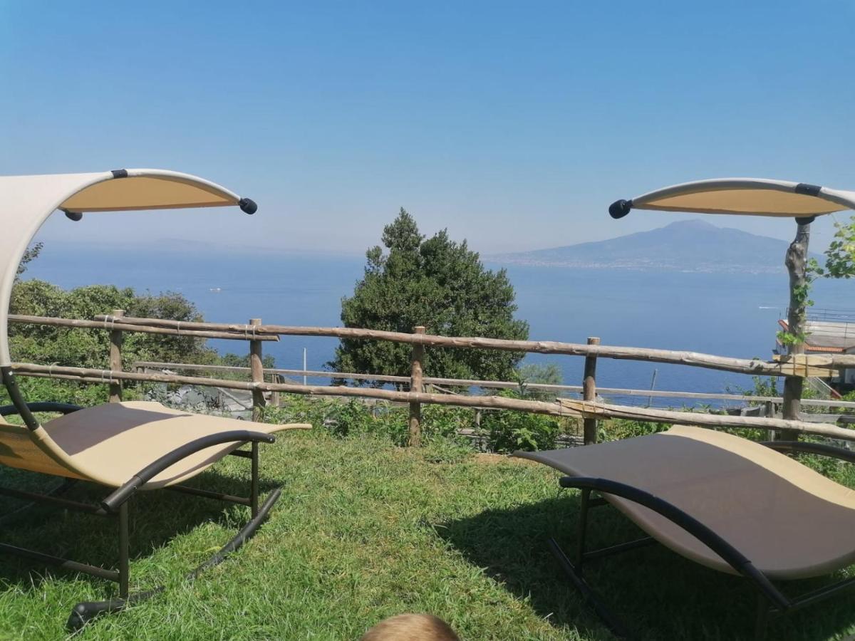 Villa La Badia Montechiaro - Breathtaking View Of Sorrento Coast Vico Equense Exterior foto