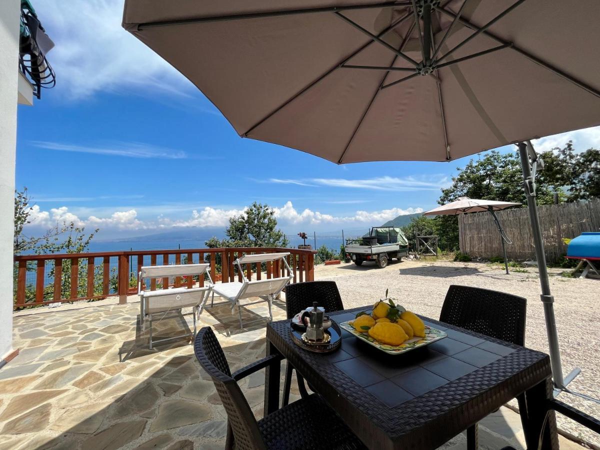 Villa La Badia Montechiaro - Breathtaking View Of Sorrento Coast Vico Equense Exterior foto