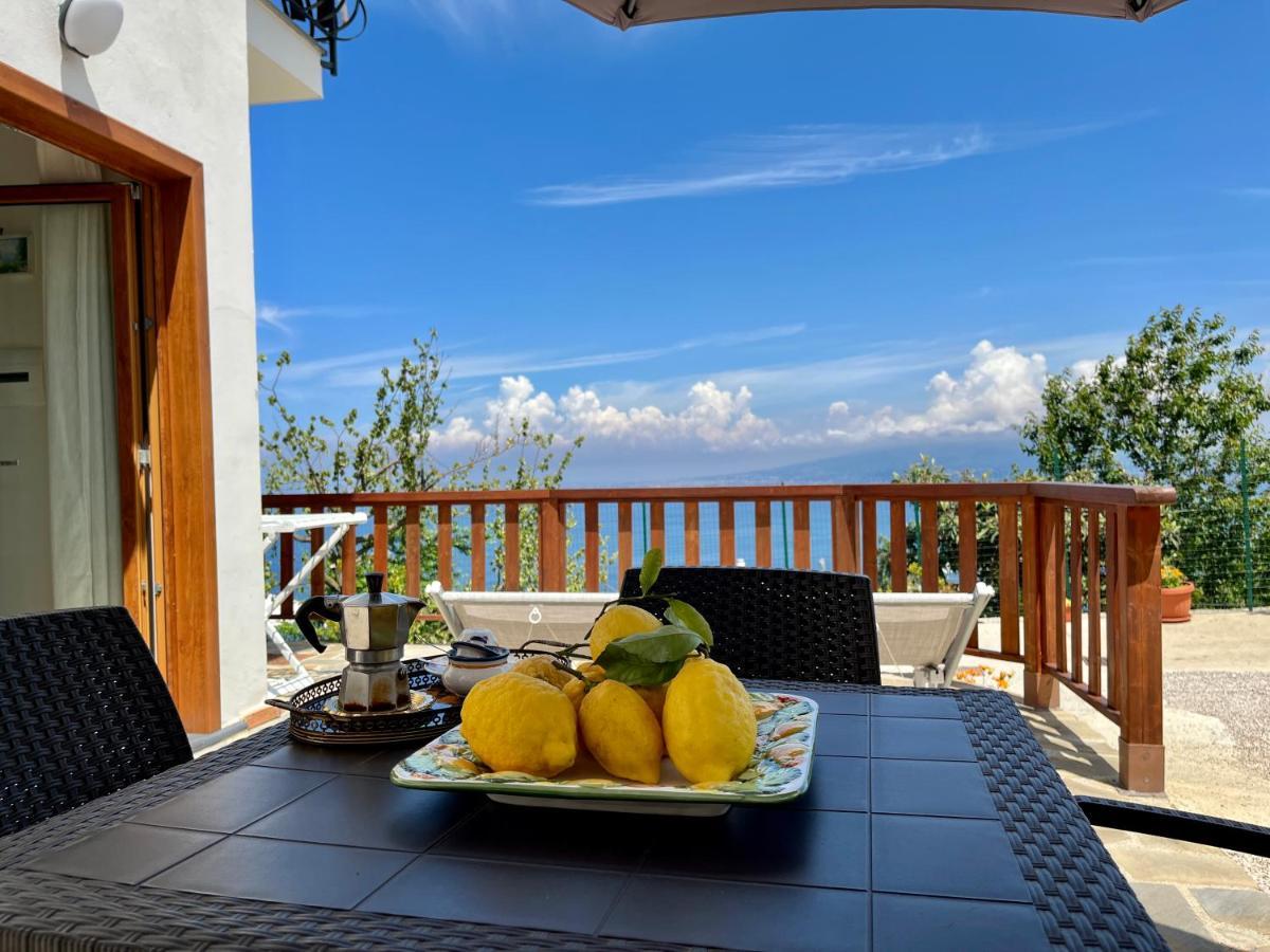 Villa La Badia Montechiaro - Breathtaking View Of Sorrento Coast Vico Equense Exterior foto